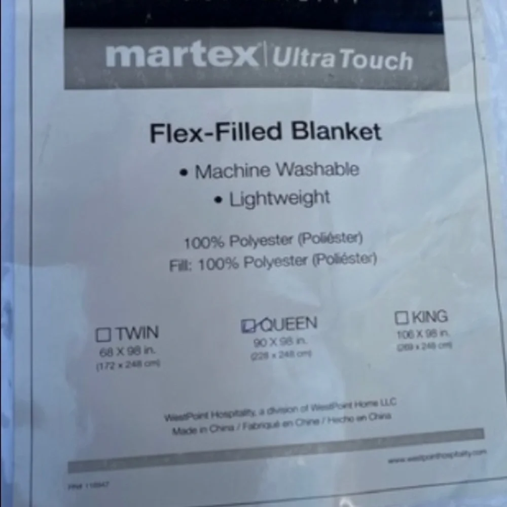 Martex Ultra Touch Queen Blanket Comforter